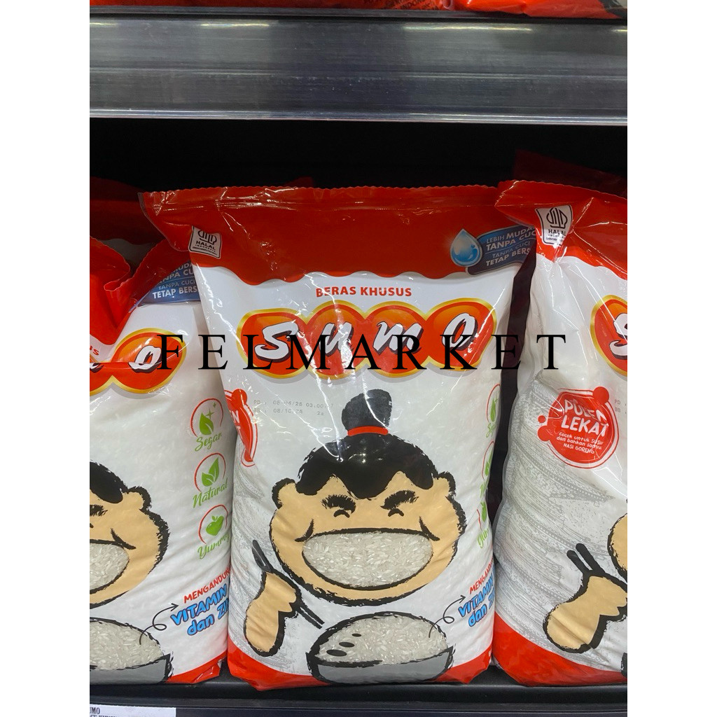 

Beras Sumo Pulen Lekat Cocok Untuk Sushi & Nasi Goreng / Beras Sumo Pack Merah 5 Kg