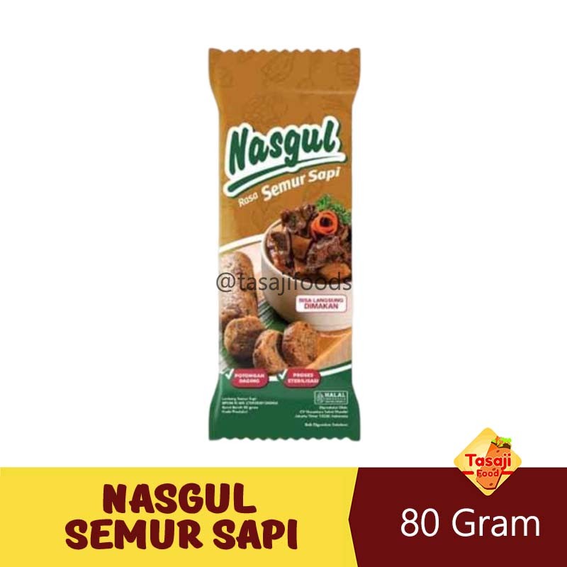 

NASGUL Semur Sapi 80gr Nasi Gulung Tazaj