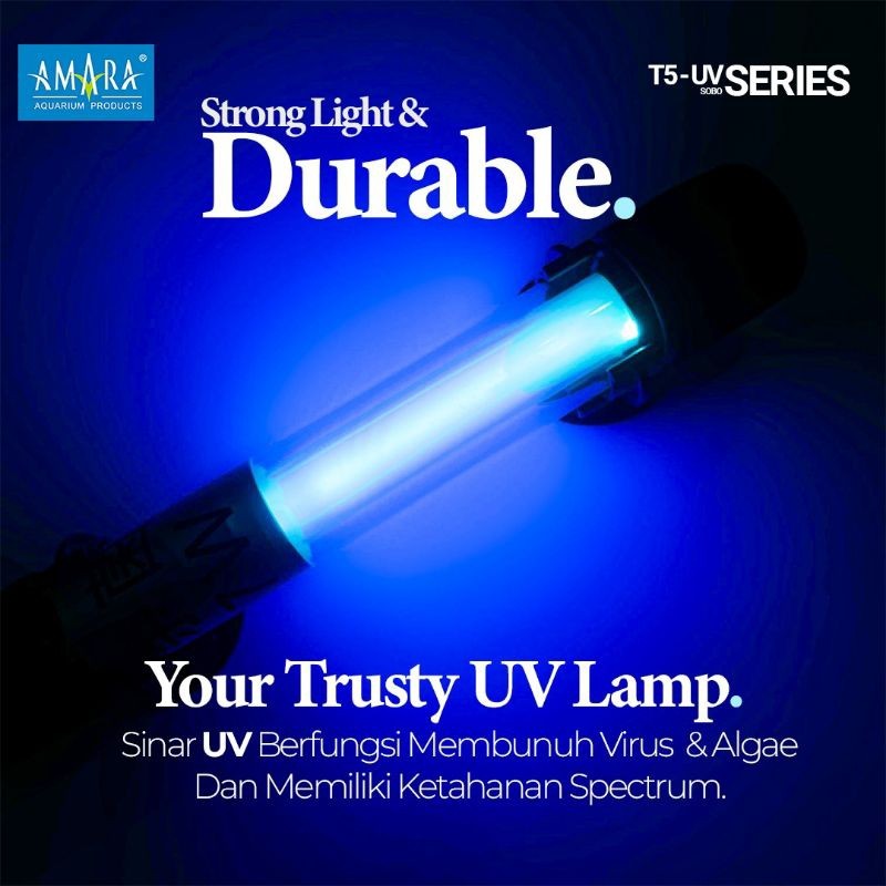 Lampu UV Anti Lumut Aquarium Kolam Koi SOBO UV 5 Watt 7 Watt 9 Watt 11 Watt 13 Watt 15 Watt