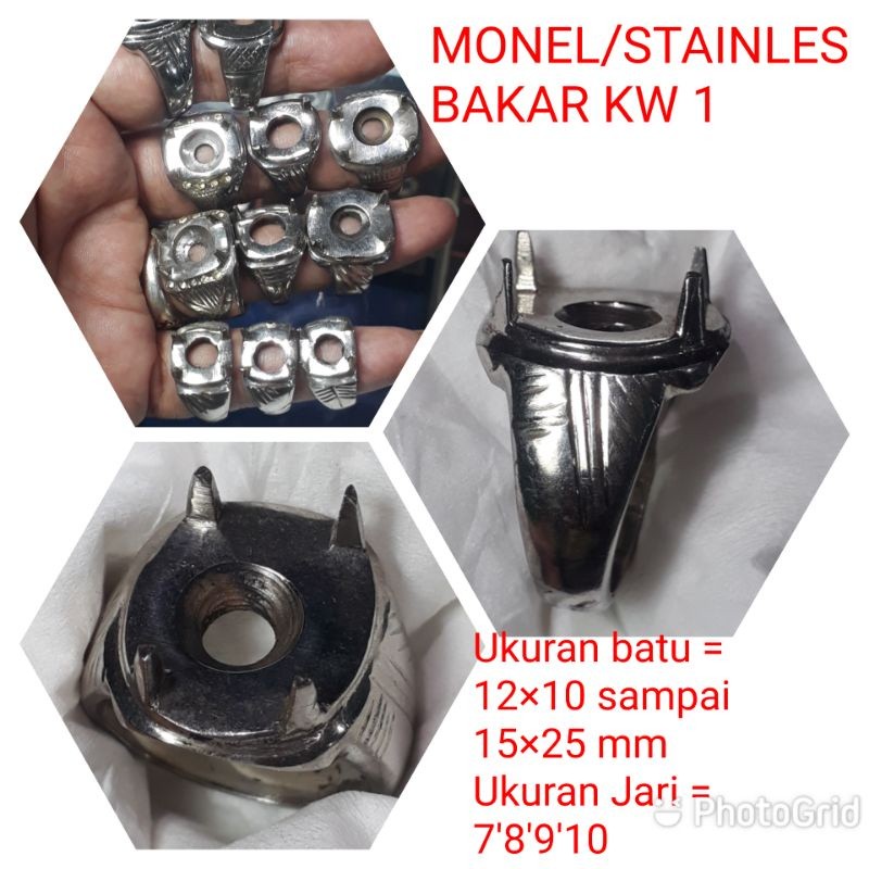 RING CINCIN MONEL/STAINLES BAKAR (Tanpa sambungan)