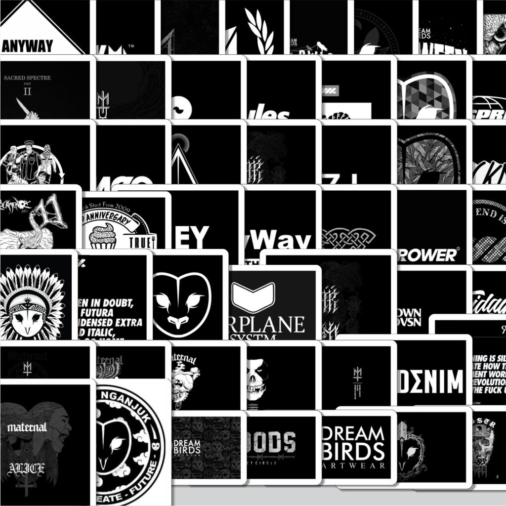 

Stiker Cutting Pack Stiker Random Black & White Versi 7 Isi 100Pcs Series Aesthetic Lucu Keren Untuk Koper Bahan Vynil