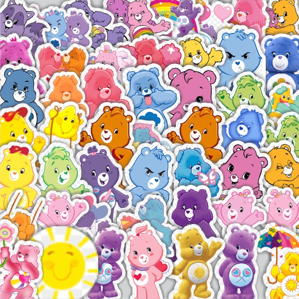 

Stiker Cutting Pack Stiker Care bear 2 Isi 100Pcs Series Aesthetic Lucu Keren Untuk Koper Bahan Vynil