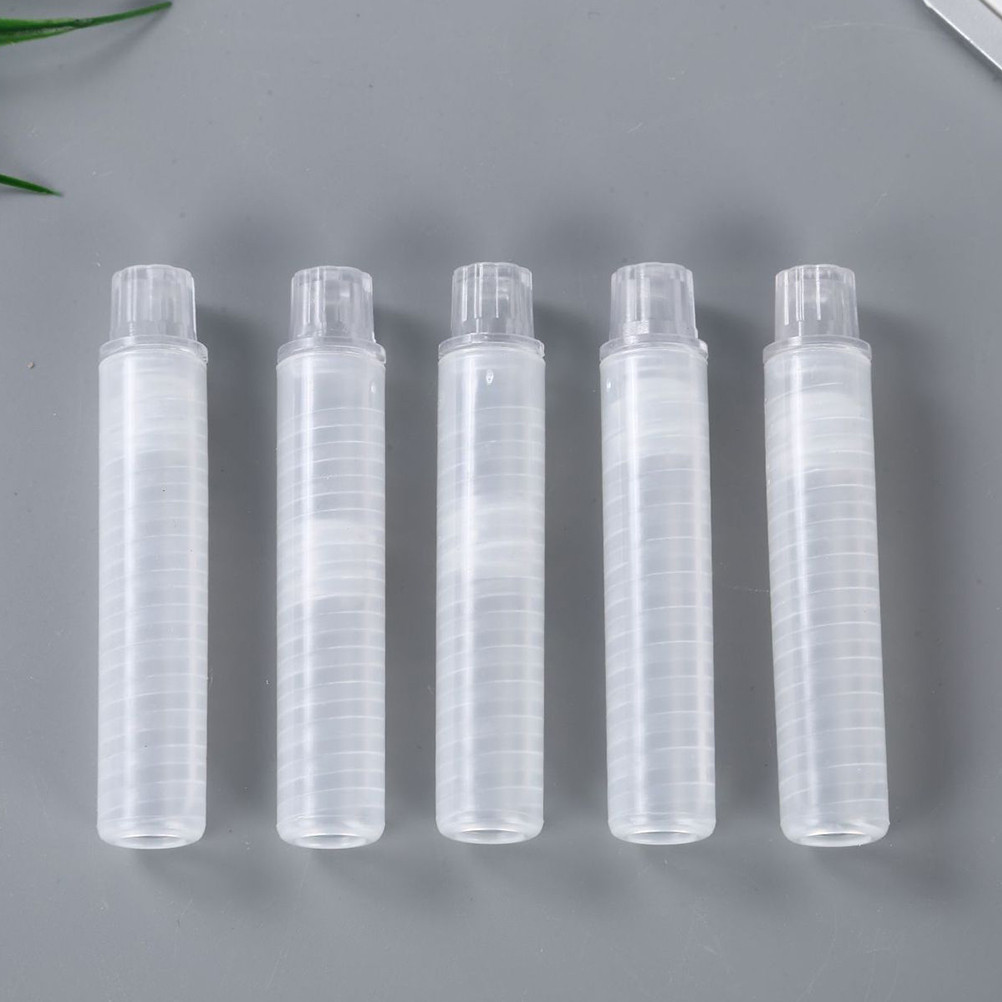 

15 Pcs Transparent Chalk Set School Accessory Clear Holder for Chalkboard Water Soluble Storage Case Office