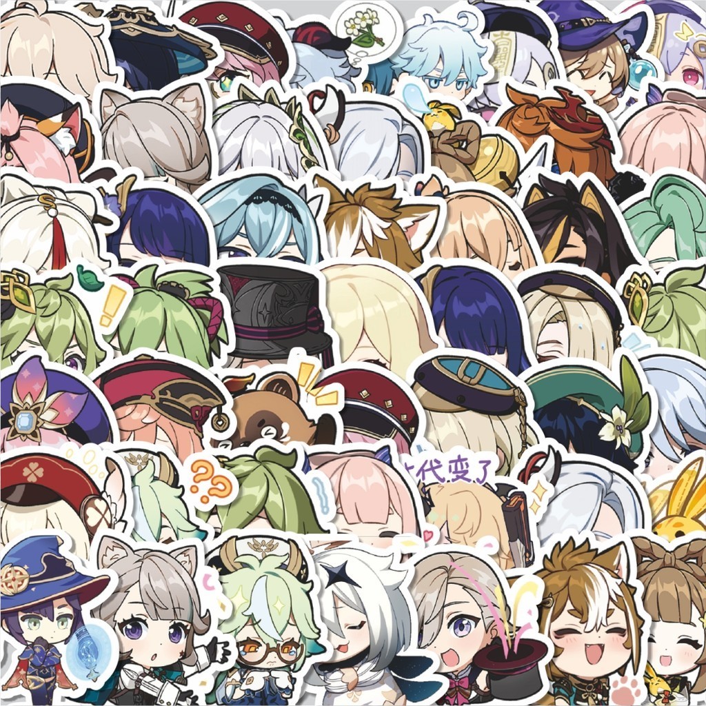 

Stiker Cutting Pack Stiker Anime Genshin Impact Versi 4 Isi 100Pcs Series Aesthetic Lucu Keren Untuk Koper Bahan Vynil