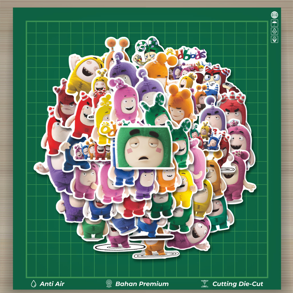 

HOT 50 PCS STIKER Sticker Kartun Oddbods Stiker Fashion Cars Decal Dingin Kartu Album Custom Vinyl Anti Air- Sticker Aesthetic Buku Journal Koper Casing HP Tablet Laptop Helm Motor Botol Minum