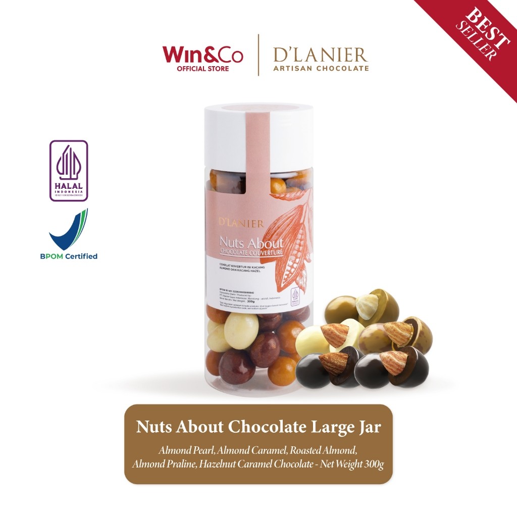 

D'Lanier Nuts About Chocolate - 300 Gr (Large Jar)