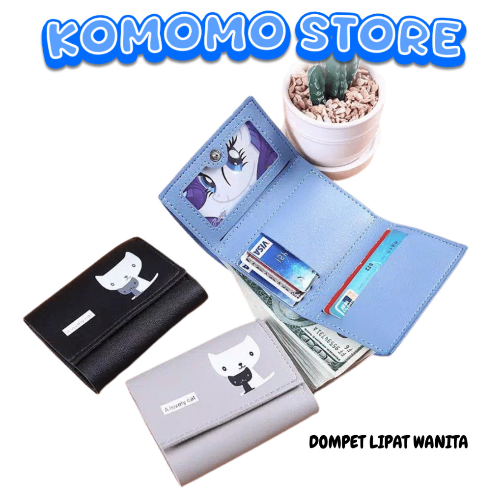 KMM DOMPET LIPAT WANITA AK1003 DOMPET WANITA MINI/PENDEK IMPORT