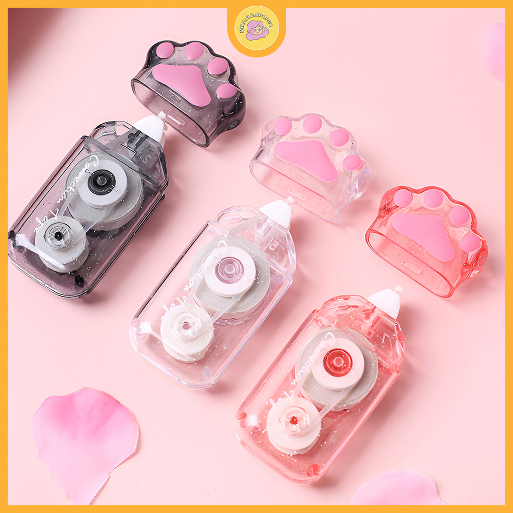 

MS Tip ex pita koreksi bentuk telapak kaki kucing transparan correction tape