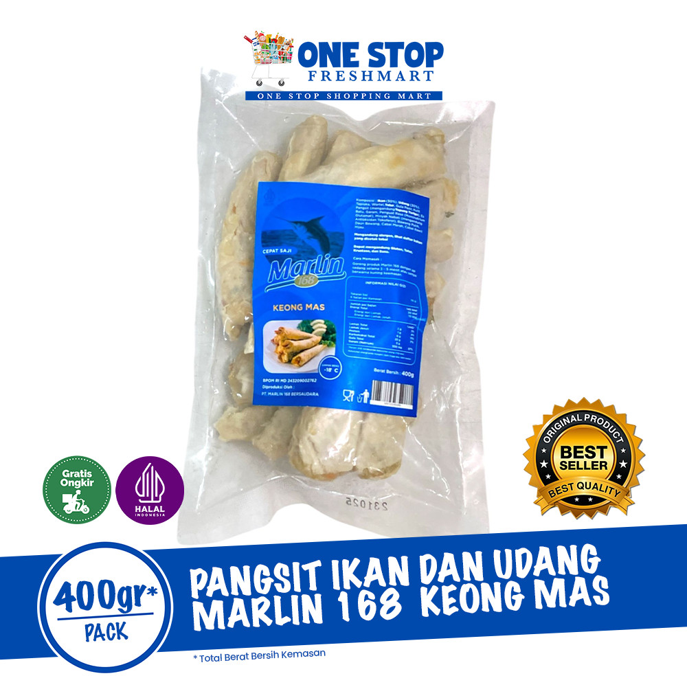

PANGSIT IKAN DAN UDANG MARLIN 168 400GR / KEONG MAS MARLIN 168 400GR