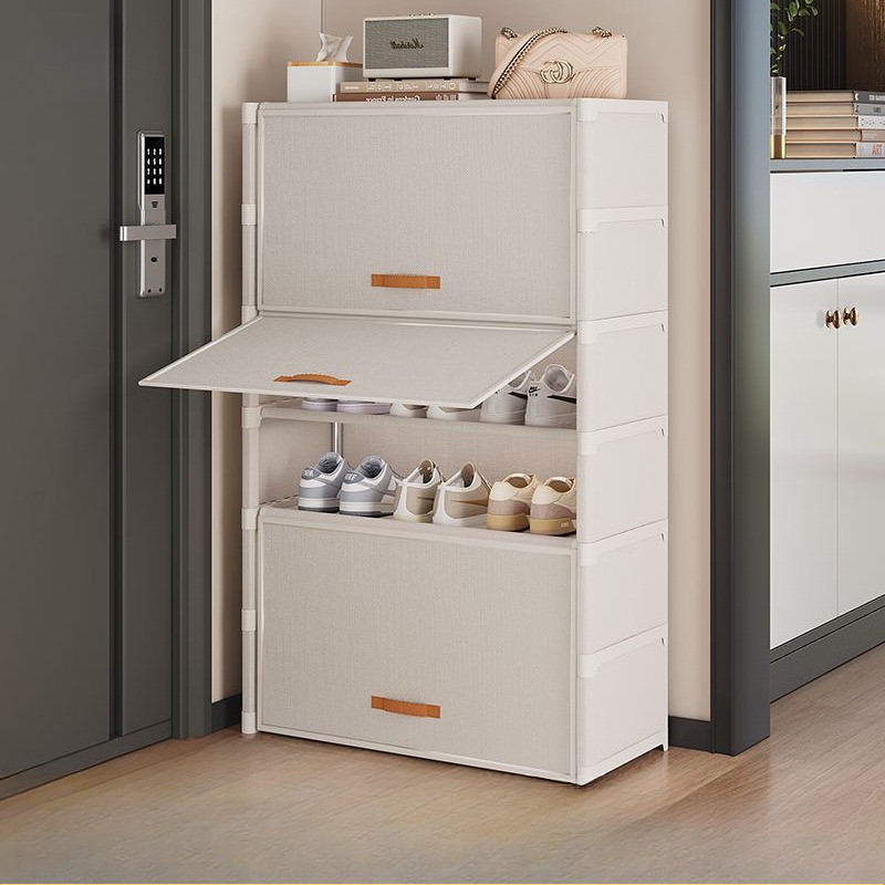 Rak Sepatu Anti Debu Tertutup Lemari Sepatu Kain 9 Susun Rak Sepatu Portable Tahan Air & Debu