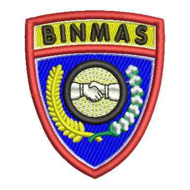 ATRIBUT POLRI BET/LOGO POLRI KORPS BINMAS BORDIR TIMBUL HARGA SATUAN READY STOK LENGKAP