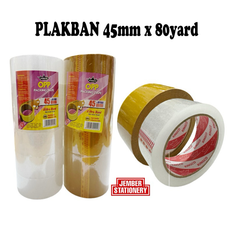 

(1biji) Lakban Bening Coklat 45mm x 80yard