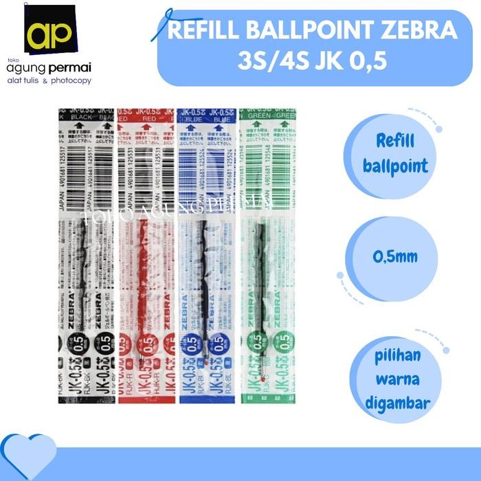 

Refill Zebra Sarasa 3S/4S JK-0.5 - Hitam