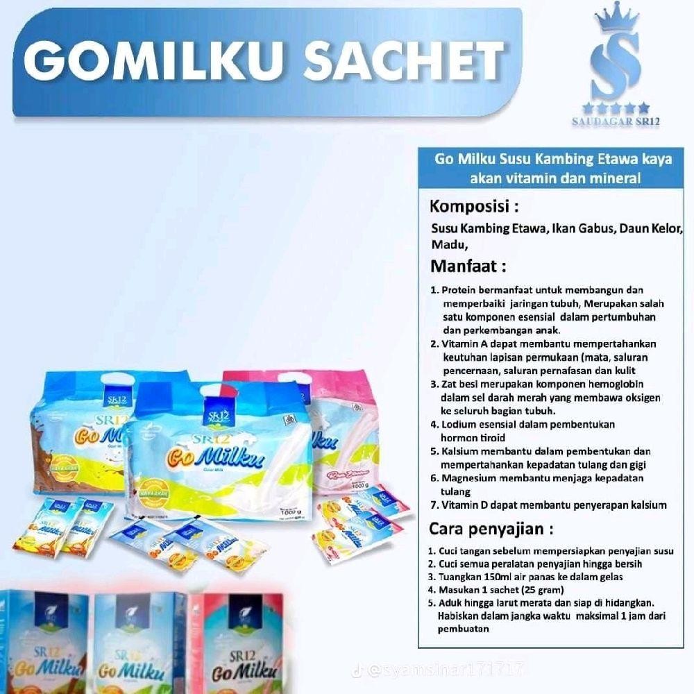 

GOMILKU STRAWBERRY SACHET, Gomilku coklat sachet, gomilku original sachet Susu Bubuk Chocolate