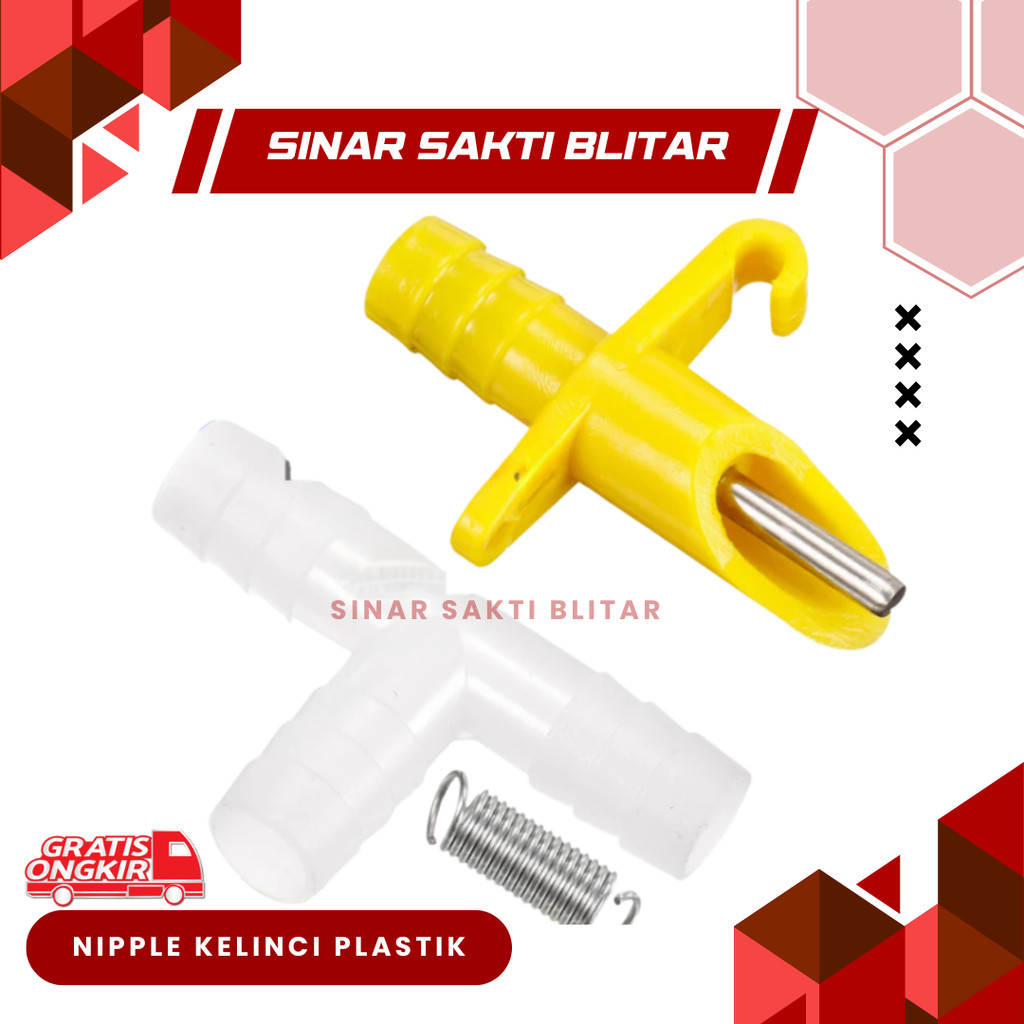 NIPEL KELINCI OTOMATIS- nipple drinker rabbit dot kelinci / nipel niple nipple otomatis kelinci hams