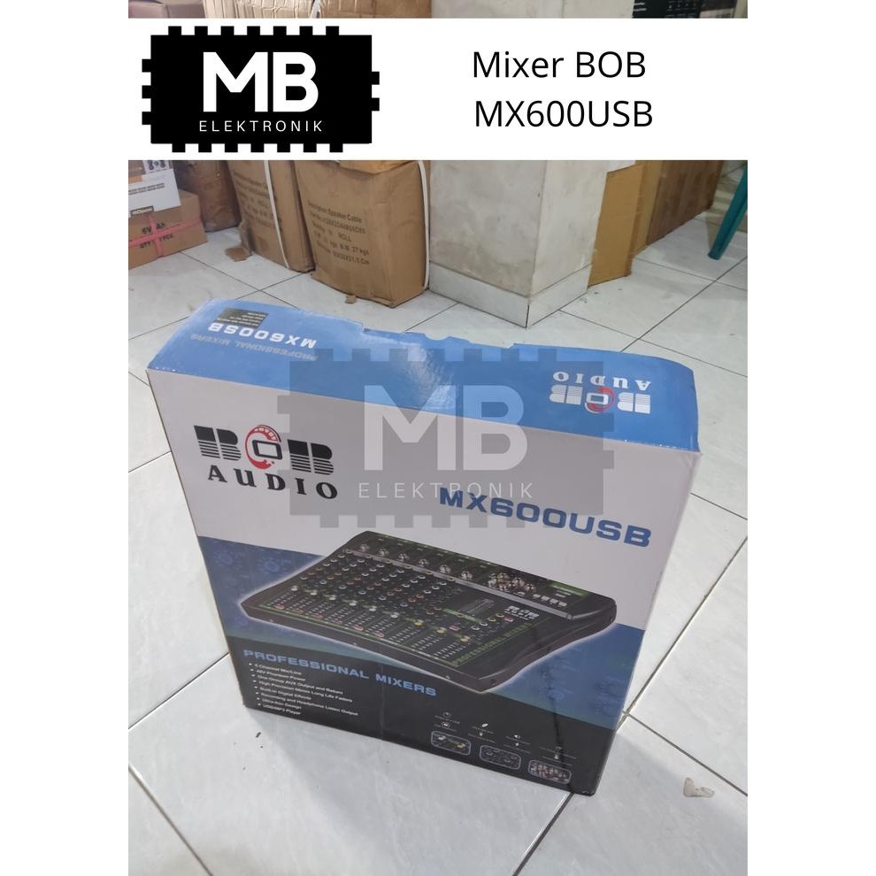 Mixer 6 Channel BOB MX600USB Original - Audio Mixer
