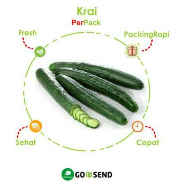 

TIMUN JEPANG 500GRAM PER PACK / KYURI FRESH VEGETABLES VEGETABLE SAYUR SAYURAN SEGAR BEST SELLER