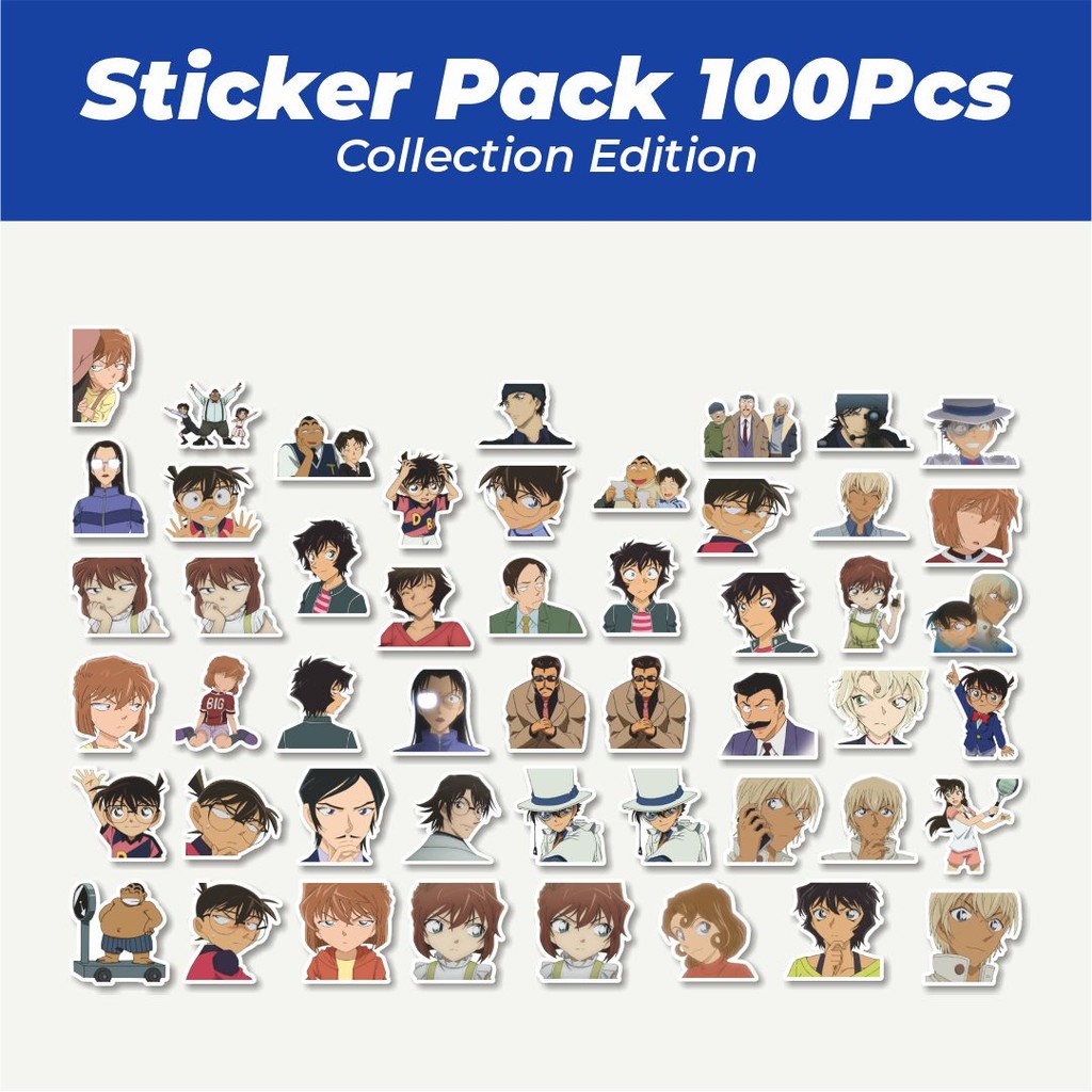 

Hot Stiker Anime Detective Conan V3 Lucu Anti Air Stikers Berperekat Waterproof Sticker Decal Buat Motor Helm Buku Journal Koper Casing HP Laptop Botol Minum