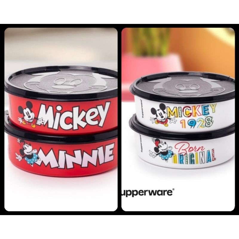 CUCI GUDANG Tupperware Mickey minnie bowl,tempat penyimpan makanan
