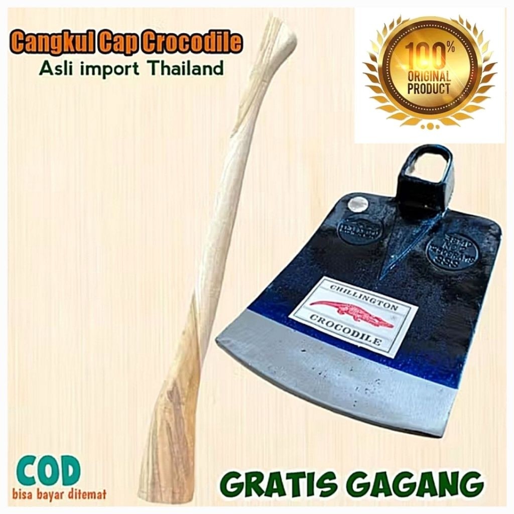 CANGKUL CAP BUAYA ASLI ORIGINAL THAILAND