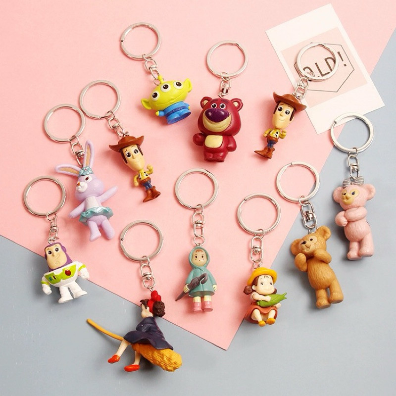 [GH] 3D Character Keychain - Gantungan kunci aneka karakter lucu realistis bagchain keychain Goms Ho