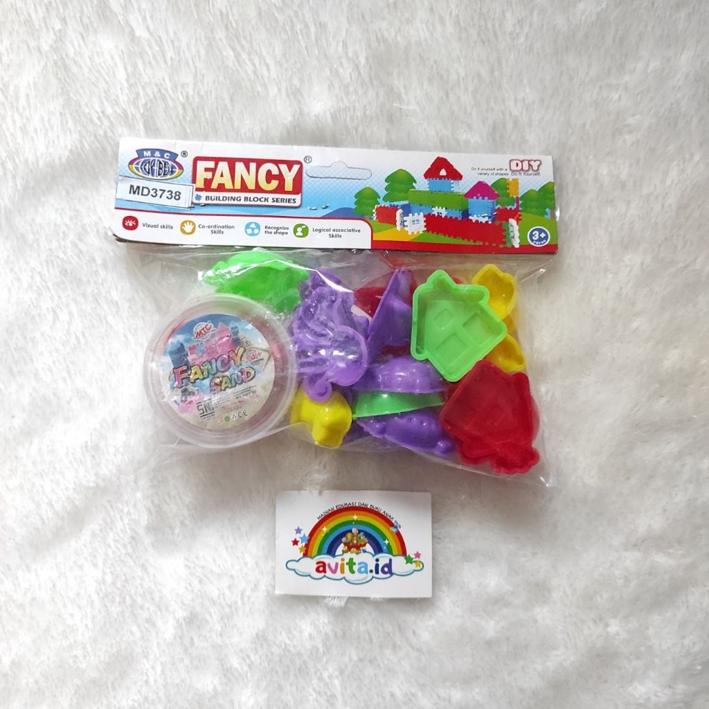 Mainan Fancy Pasir Ajaib + Cetakan / Mainan Anak Pasir Ajaib Plus 17 Cetakan