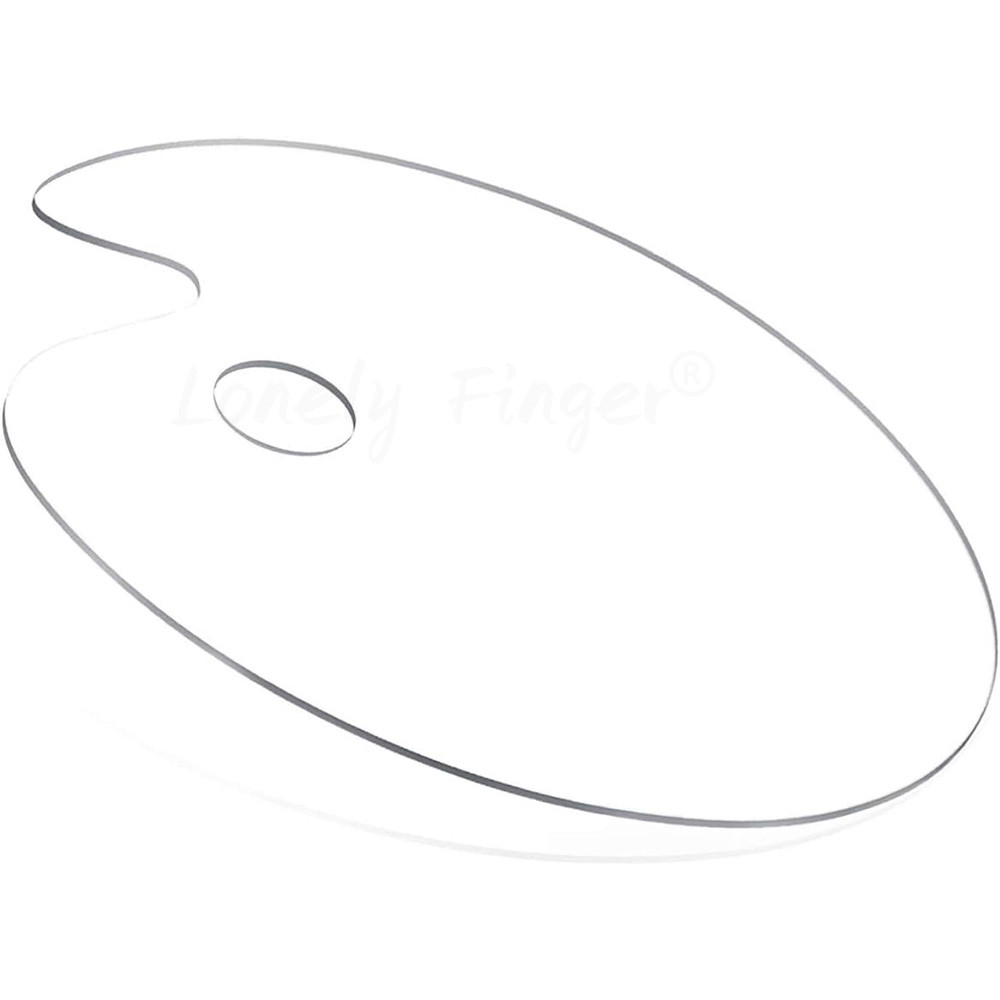 

3/6Pcs Acrylic Paint Palette Paint Pallet Clear Paint Tray Palette, Easy Clean Non-Stick Artist Pallet for Oil Watercolor Craft