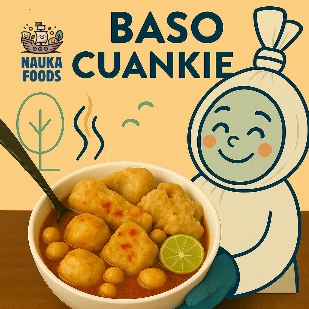 

Nauka Foods - Baso Cuanki Instan Halal Isi Komplit Bumbu Original Pedas Opsional dalam Paper Bowl