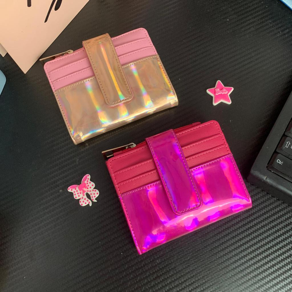 Dompet Hologram Dompet Lipat Mini Hologram Glitter Dompet Lipat Hologram Dompet Y2k zamzamstore82