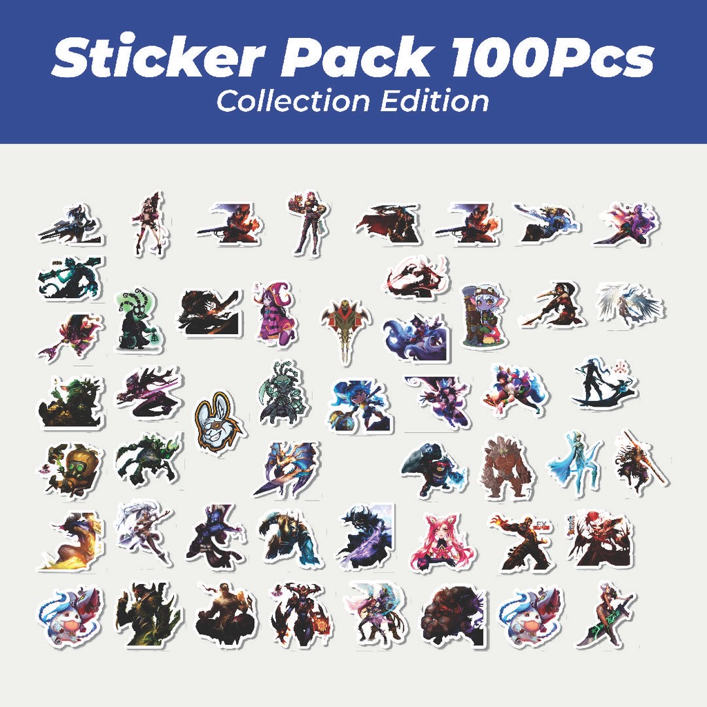 

Hot Stiker Kartun League Of Legends Skin 2 Lucu Anti Air Stikers Berperekat Waterproof Sticker Decal Buat Motor Helm Buku Journal Koper Casing HP Laptop Botol Minum