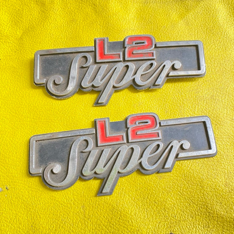 emblem cover tutup aki accu Yamaha L2s L2 super original second