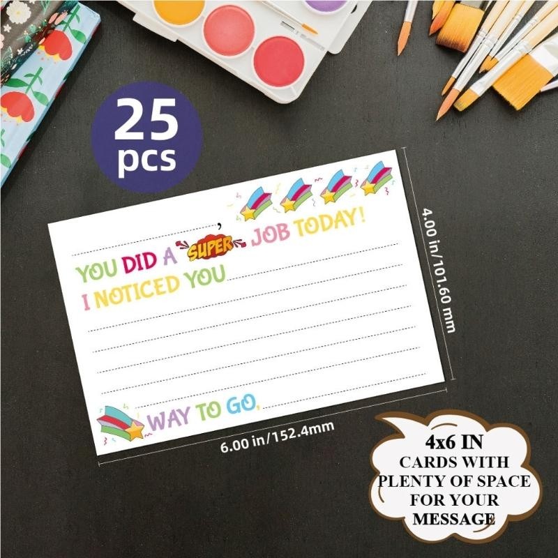 

Positive Behavior Card Incentive Reward Card Motivational Postcard Teacher Notes