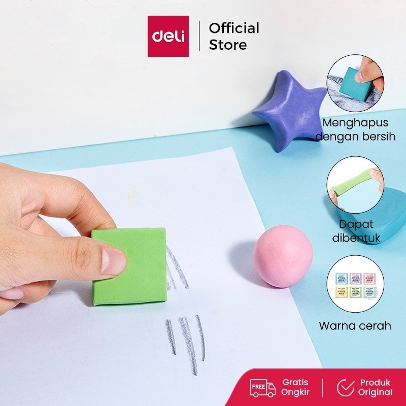 

Deli kneadable eraser slime/penghapus elastis VP176