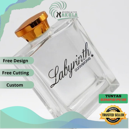 

NKL Stiker Botol Parfum Premium Timbul UV DTF Custom Desain Cetak Label Wewangian