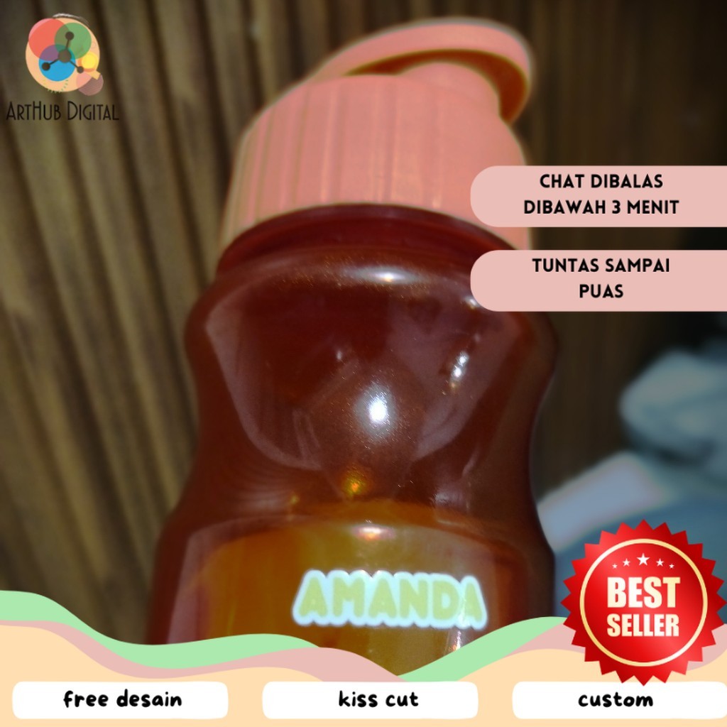 

AHD - Stiker Penanda Barang Perabot Sendok Permanen UV DTF Anti Air