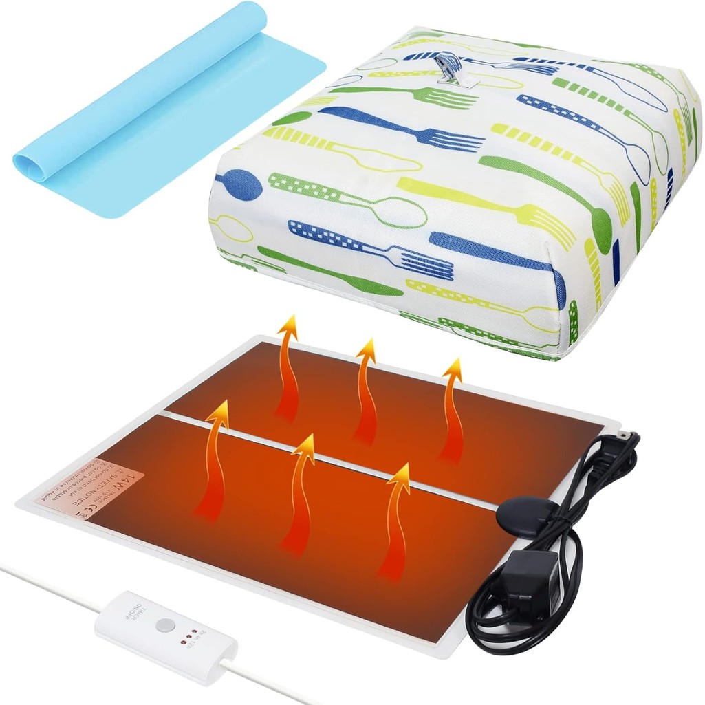 

Fast-Cure Resin Mat With Timer & Cover - DIY Epoxy, Mold Heating Pad For Quick Drying Crafts