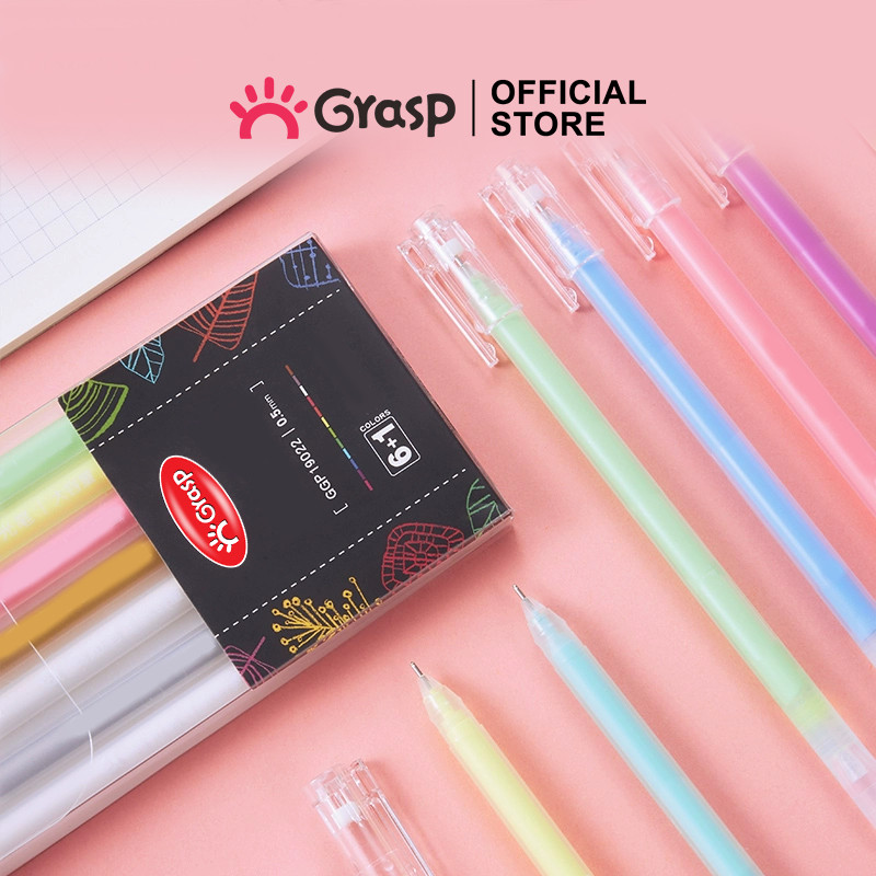 

GRASP Set Pulpen Gel Pen Warna Bolpoin Pena Colour 0.5mm GPW002