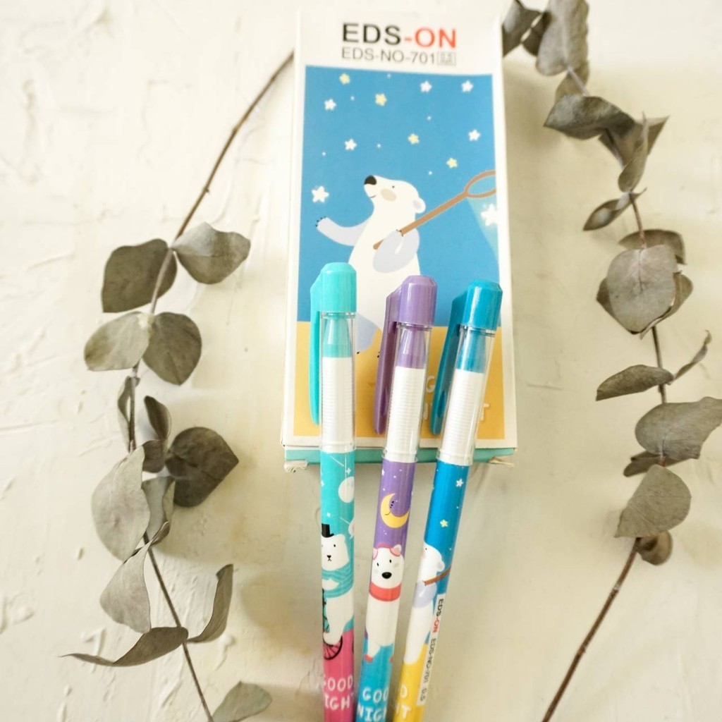 

BOLPEN GEL HITAM EDS-ON / BOLPOIN HITAM 0.5MM