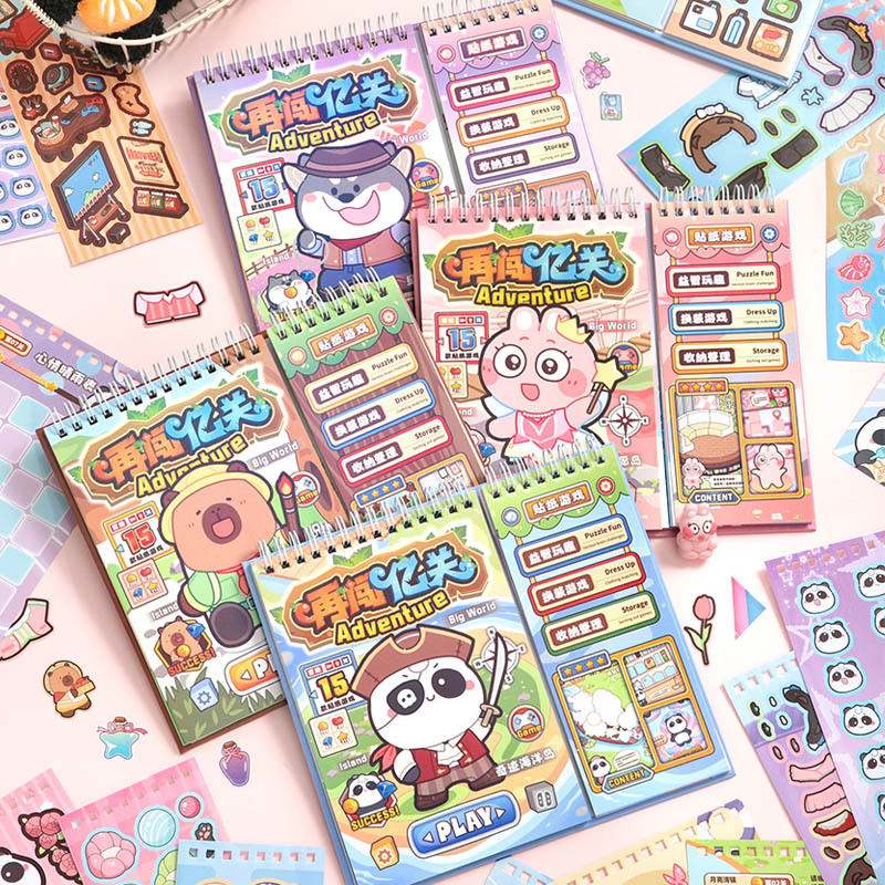 

Sticker Book 3D Premium Satisfying Decoration Landscaping Creative Mainan Anak Lucu Korea Viral