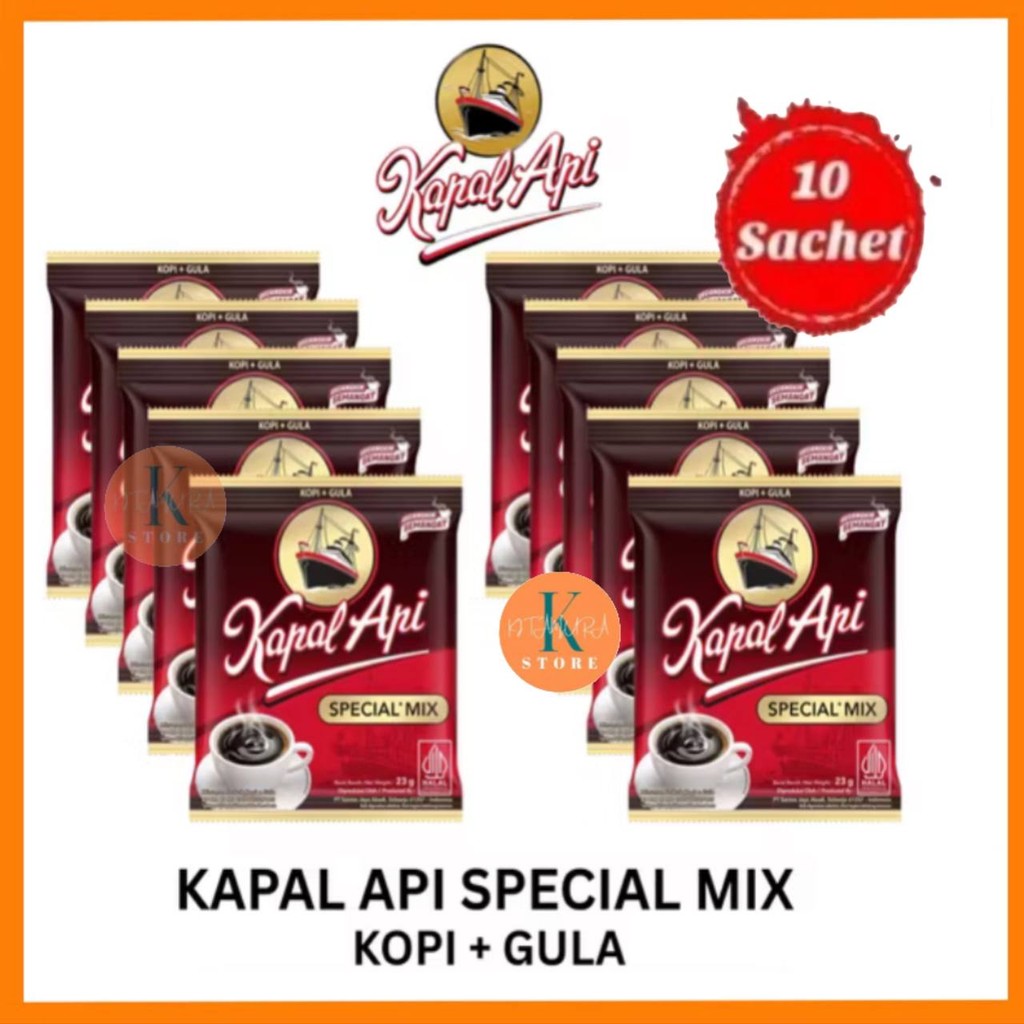 

Kopi Kapal Api Special Mix Renceng Isi 10 Sachet 23 gr Halal BPOM Original
