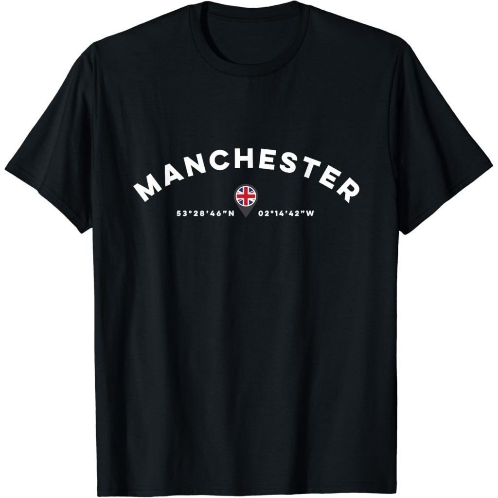 Baju Kaos Dewasa Manchester England Uk United Kingdom