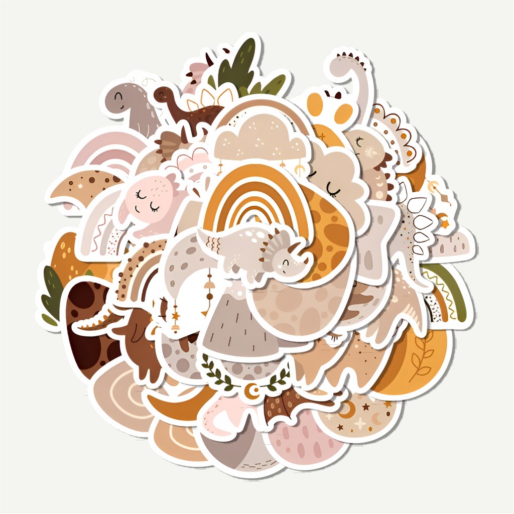 

Sticker Pack Stiker Small Bohemian Dinosaur Graffiti | Sticker TUMBLR | Stiker LAPTOP KOPER HELM