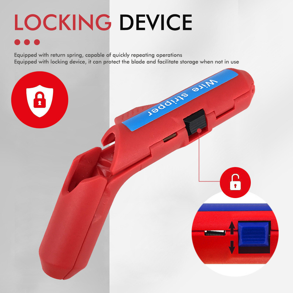 

Multi-function Cable Stripping Tool Curved Handle Wire Stripper Wire peeling knife Electrician Wiring Hand Tools