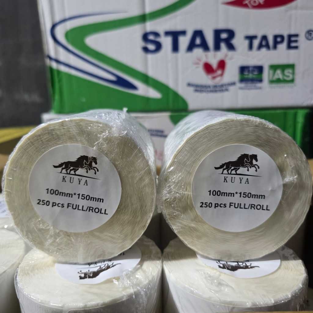 

STICKER KERTAS THERMAL LABEL 100X150 MM A6 ISI 250 LEMBAR PROMO HARGA TERBAIK