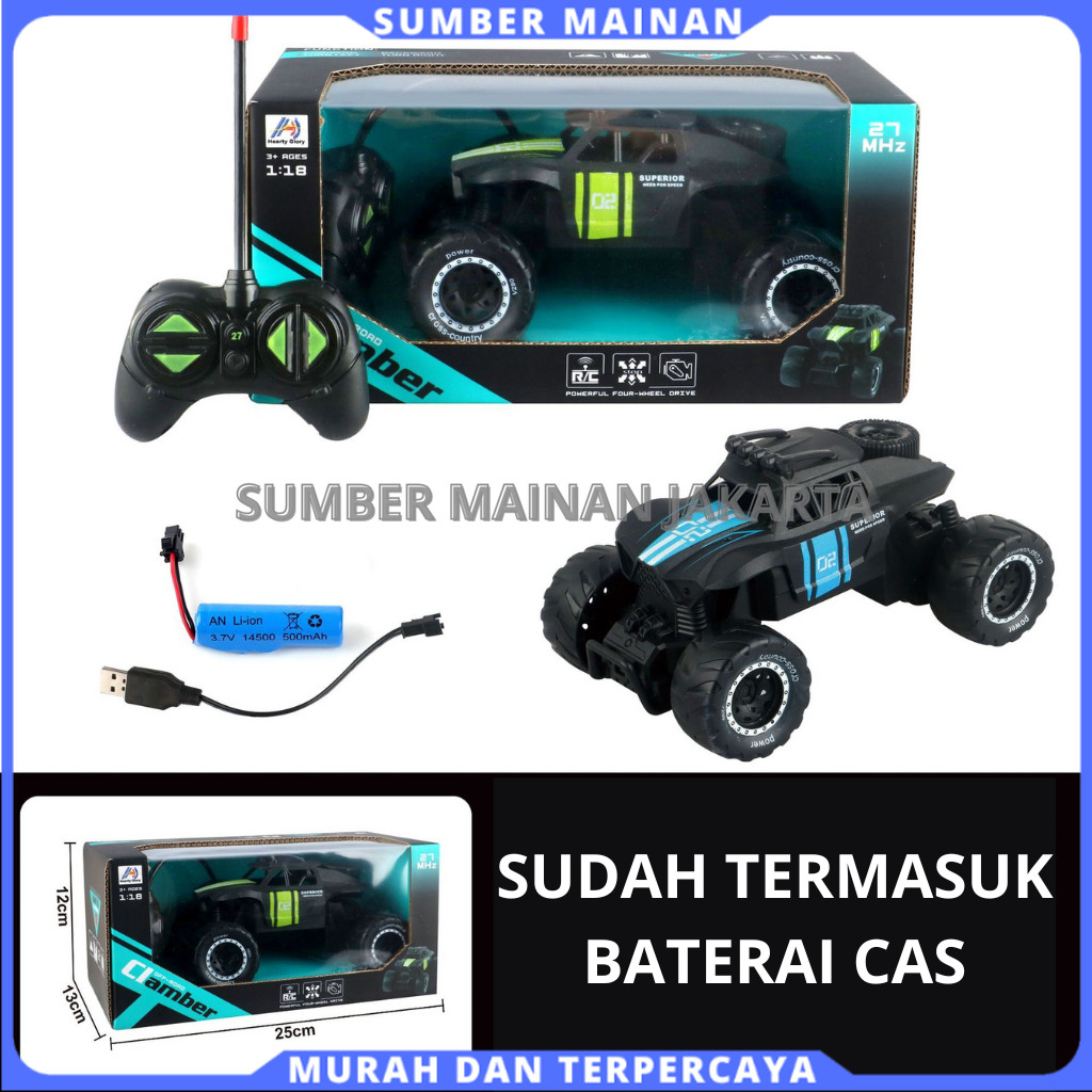 Mobil Remote Control Rc Power 2WD Off-Road Monster Truck – Mainan Mobil Besar Ban Besar