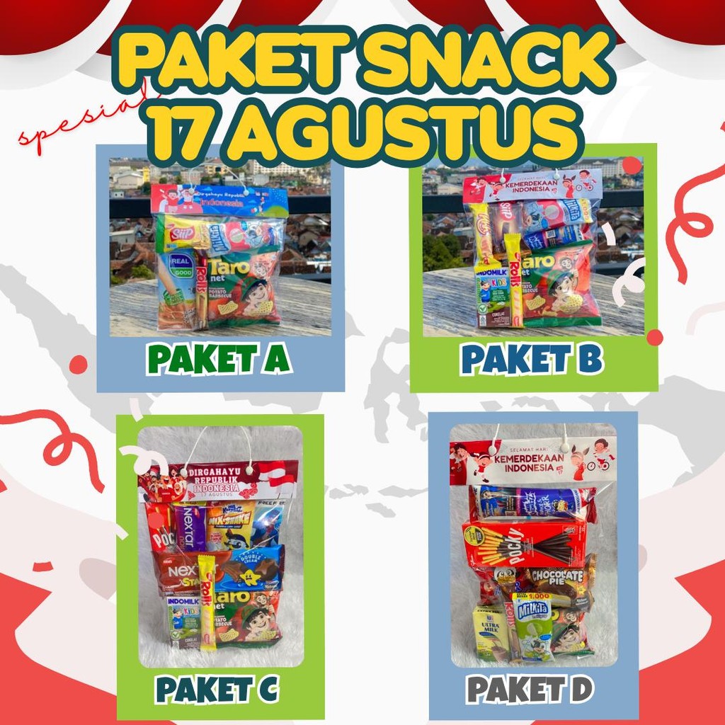 

Paket Snack Spesial 17 Agustus - Hadiah Lomba Bingkisan Snack