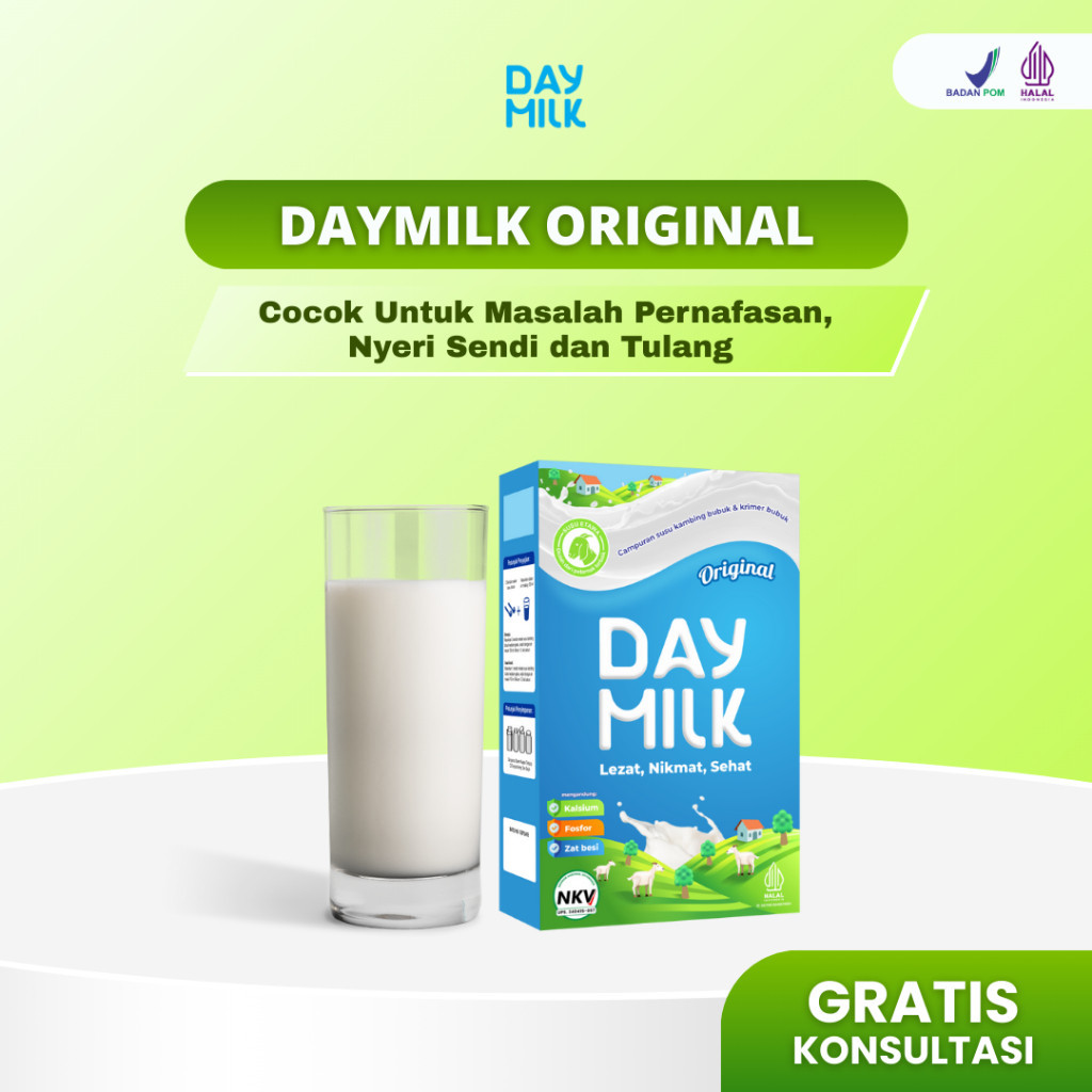 

DAYMILK - Susu Kambing Etawa Bubuk, Penuhi Kebutuhan Nutrisi Setiap Hari