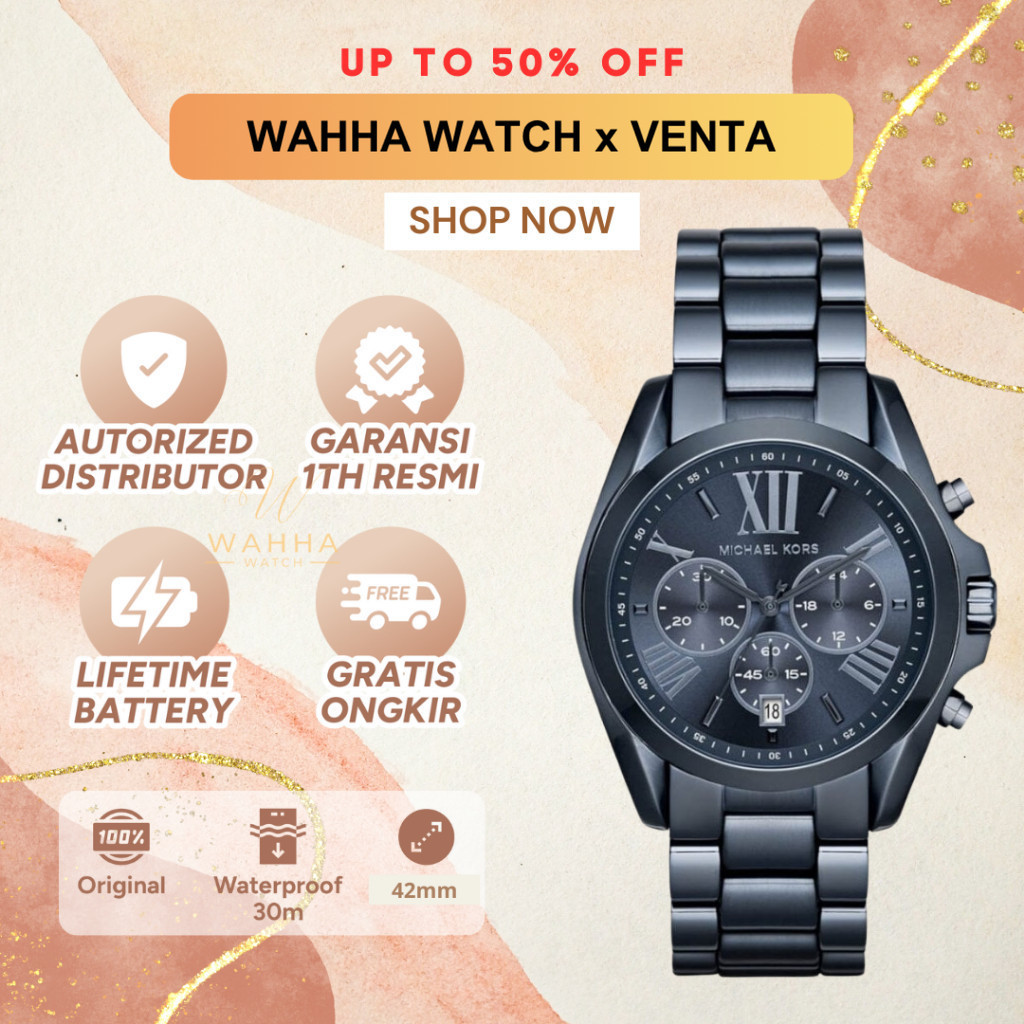 Jam Tangan  MK 6248 Bradshaw Stainless Strap Watch [BERGARANSI]