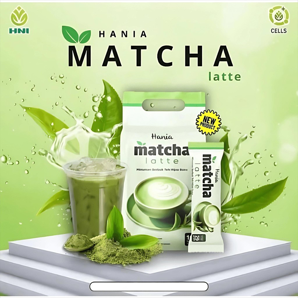 

Hania Matcha Latte HNI – Minuman Serbuk Teh Hijau Susu - 10 Sachet - 29 g