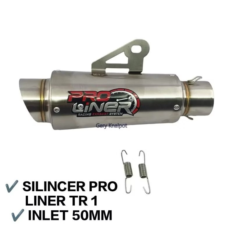 Silincer Knalpot Proliner TR1 Pro Liner Inlet 50